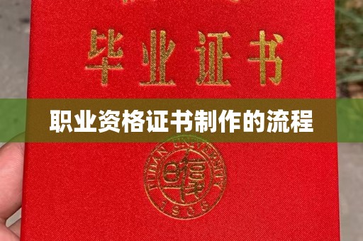 苏尼特右旗职业资格证书制作的流程