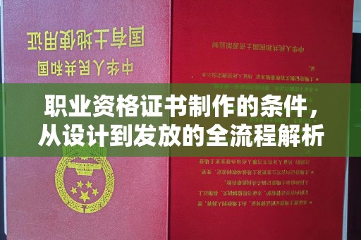 苏尼特右旗职业资格证书制作的条件，从设计到发放的全流程解析