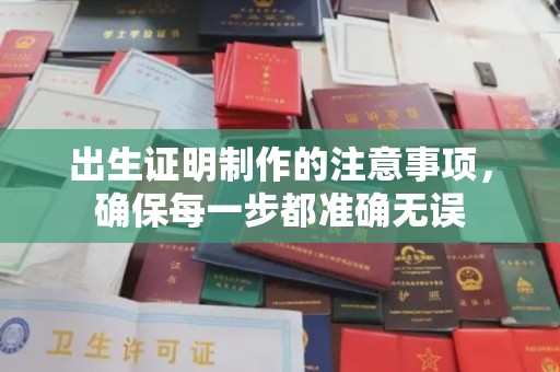 苏尼特右旗出生证明制作的注意事项，确保每一步都准确无误