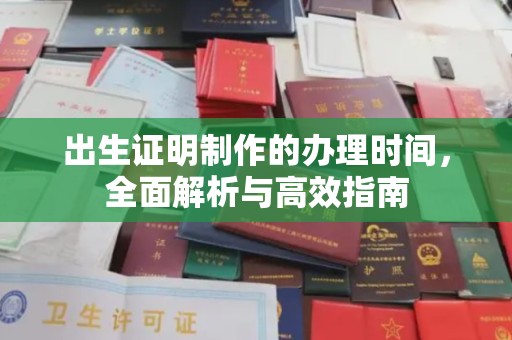 苏尼特右旗出生证明制作的办理时间，全面解析与高效指南