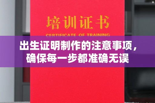 苏尼特右旗出生证明制作的注意事项，确保每一步都准确无误