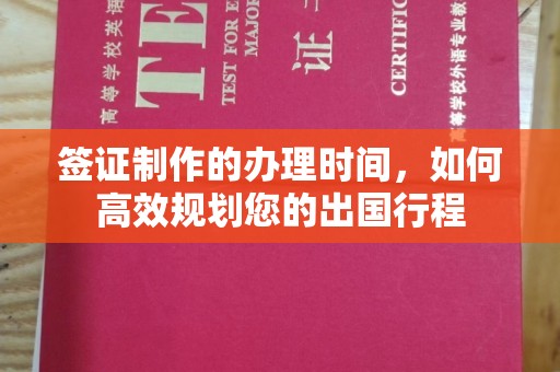 苏尼特右旗签证制作的办理时间，如何高效规划您的出国行程