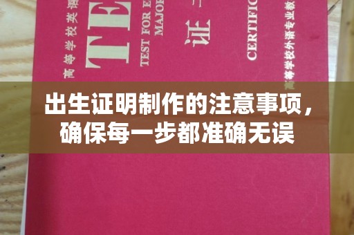 苏尼特右旗出生证明制作的注意事项，确保每一步都准确无误